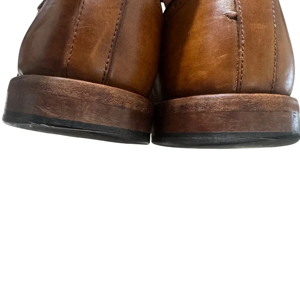 Allen Edmonds Bel Air Wingtip Oxfords Mens 10 D Brown Leather Dress Shoes Good